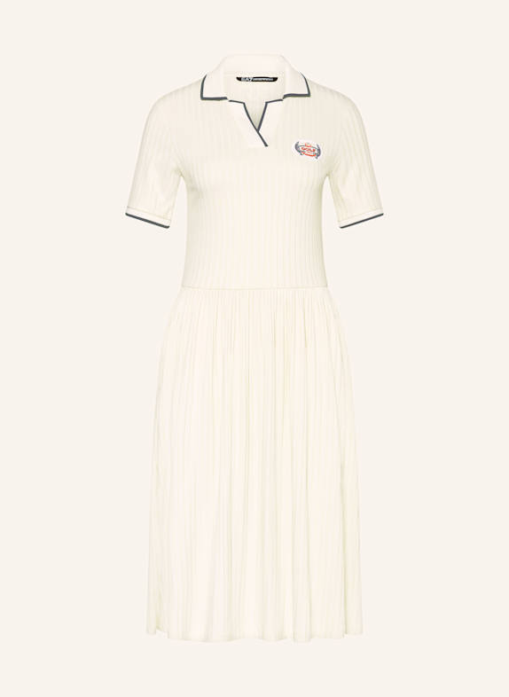EA7 EMPORIO ARMANI Sukienka koszulowa TRAIN GOLF CLUB ECRU