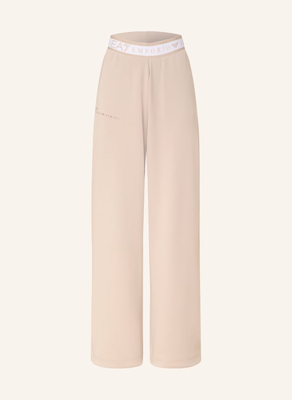 EA7 EMPORIO ARMANI Spodnie dresowe JASNOBRĄZOWY