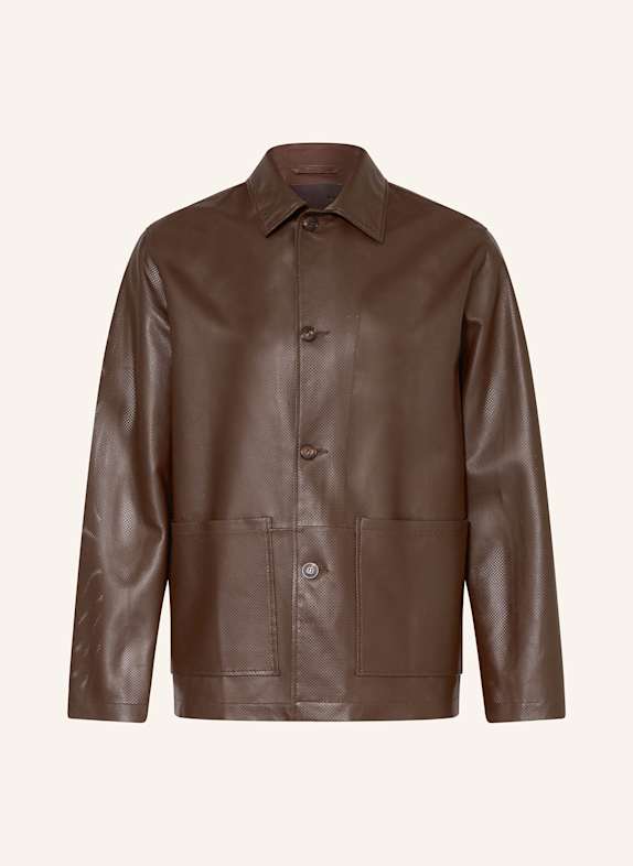 manzoni 24 Lederjacke BRAUN