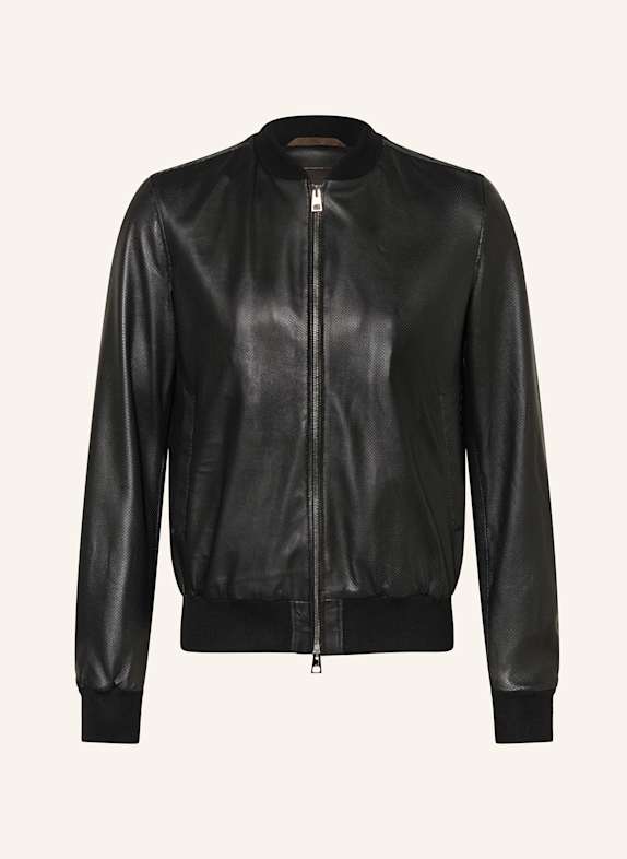 manzoni 24 Lederblouson SCHWARZ