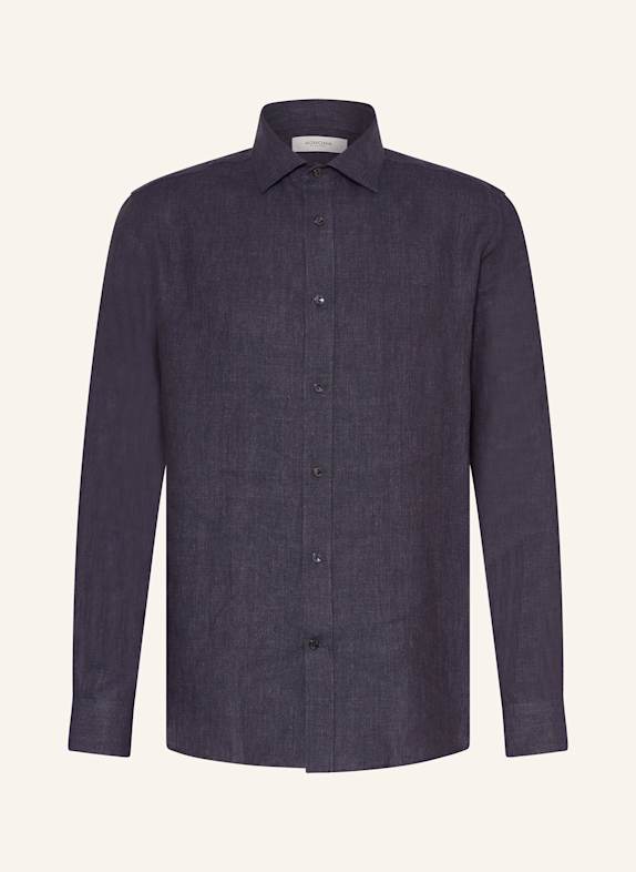 AGNONA Leinenhemd Regular Fit DUNKELBLAU