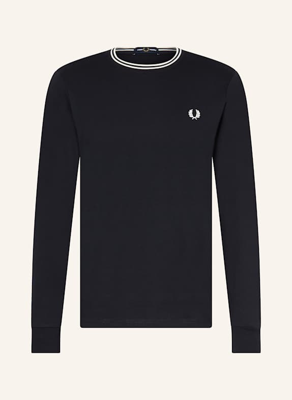 FRED PERRY Longsleeve DUNKELBLAU