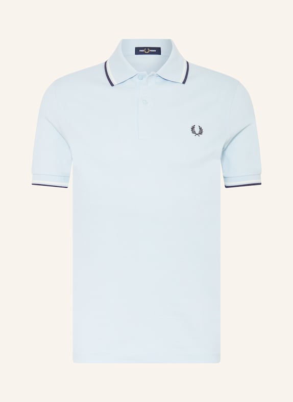FRED PERRY Piqué-Poloshirt HELLBLAU