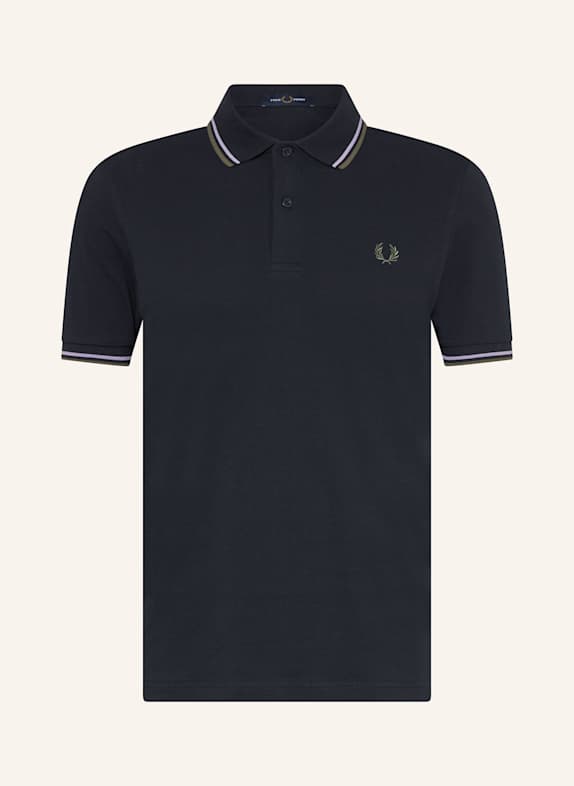 FRED PERRY Piqué-Poloshirt DUNKELBLAU