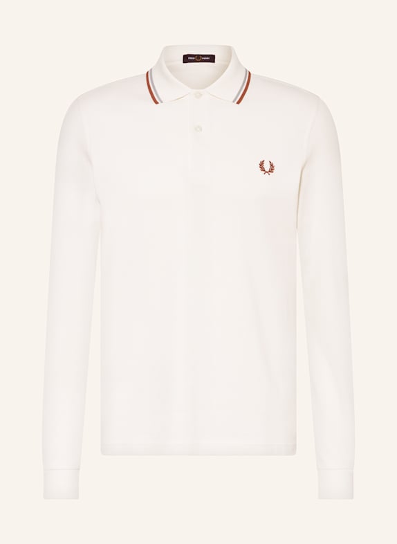FRED PERRY Piqué-Poloshirt M3636 Regular Fit ECRU/ BRAUN