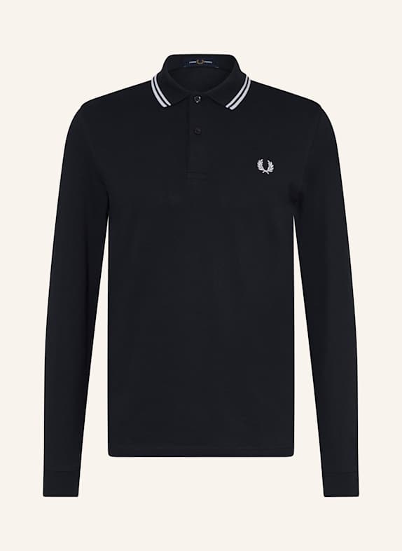 FRED PERRY Piqué-Poloshirt M3636 Regular Fit DUNKELBLAU/ WEISS