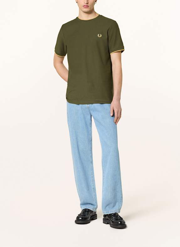 FRED PERRY T-shirt MØRKEGRØN