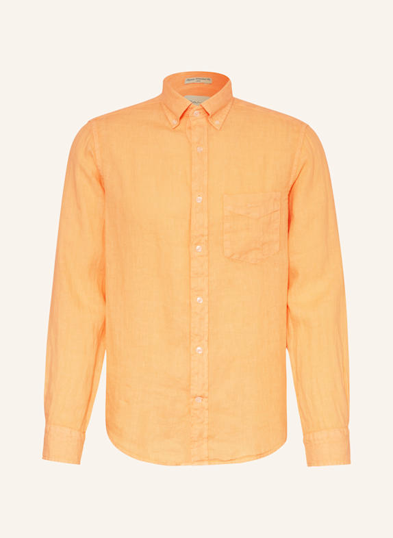 GANT Leinenhemd Regular Fit HELLORANGE