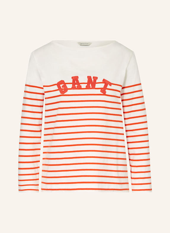 GANT Pullover BRETON ORANGE/ CREME