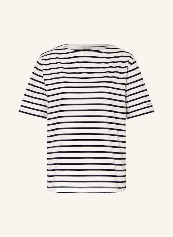 GANT T-Shirt DUNKELBLAU/ WEISS