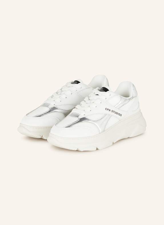 COPENHAGEN Sneaker CPH54 WEISS/ SILBER