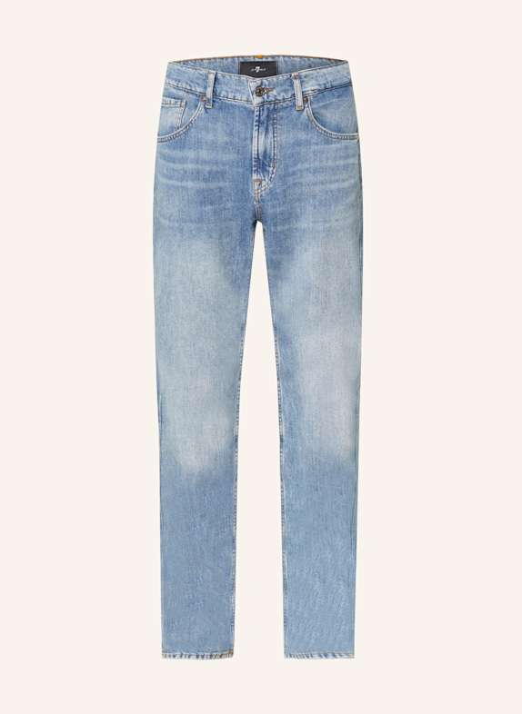 7 for all mankind Jeans THE STRAIGHT STATION Straight Fit mit Leinen Station light BLUE