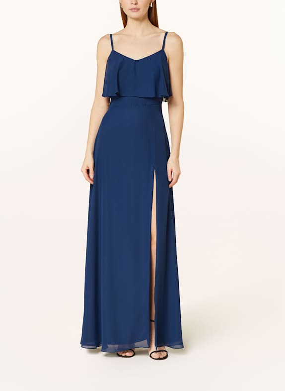 Suddenly Princess Abendkleid mit Volants DUNKELBLAU