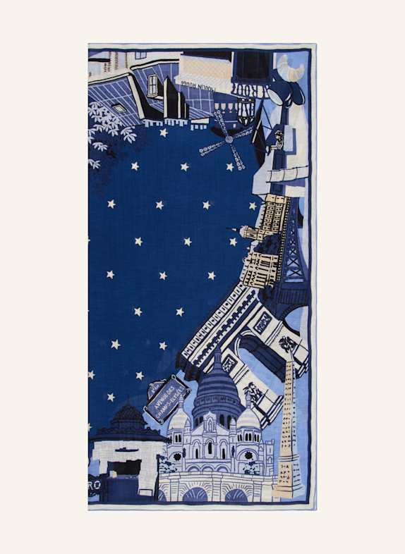 INOUI EDITIONS Tuch J'AIME PARIS DUNKELBLAU/ HELLBLAU/ HELLGRAU