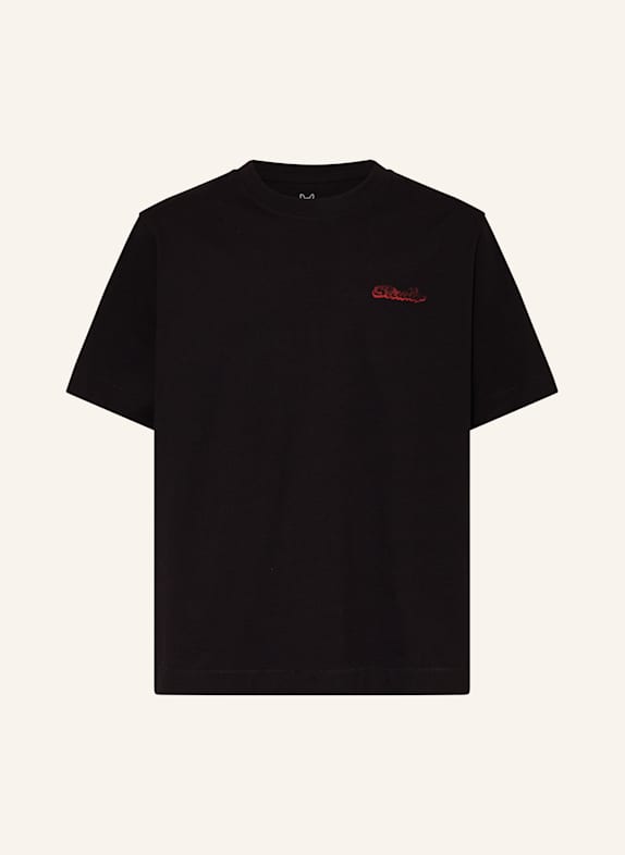 JACK&JONES T-Shirt SCHWARZ / GELB / GRÜN