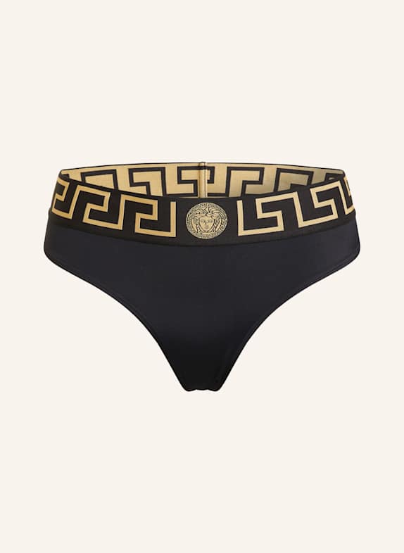 VERSACE Brazilian-Bikini-Hose SCHWARZ/ GOLD