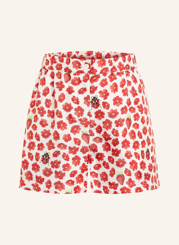 VERSACE Silk shorts WHITE/ RED/ YELLOW