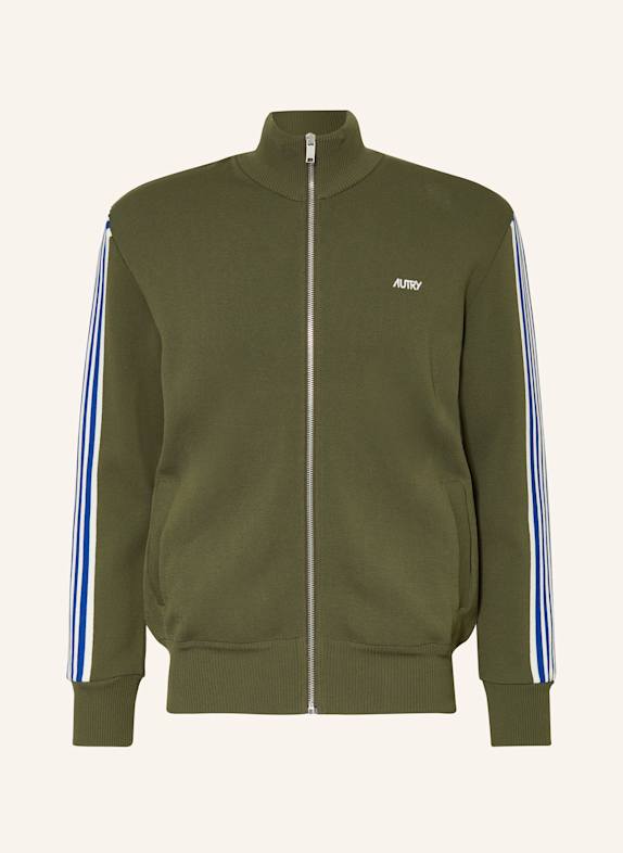 AUTRY Cardigan KHAKI/ WHITE/ BLUE