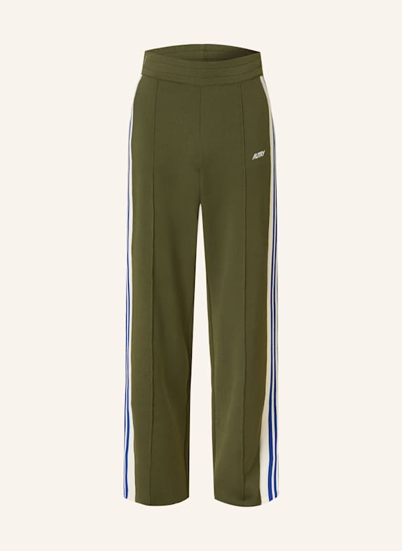 AUTRY Sweatpants mit Galonstreifen KHAKI/ ECRU/ BLAU