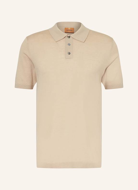 MOS MOSH Gallery Strick-Poloshirt MMGADAM HELLBRAUN