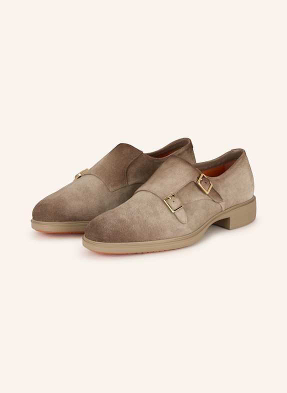 Santoni Double monks BROWN