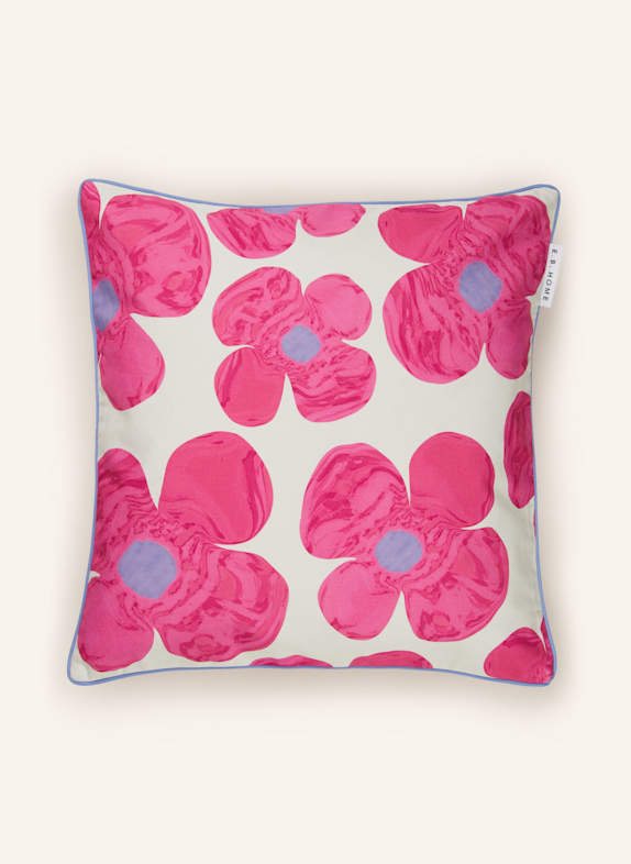 EB HOME Dekokissenhülle PINK/ ECRU/ HELLBLAU