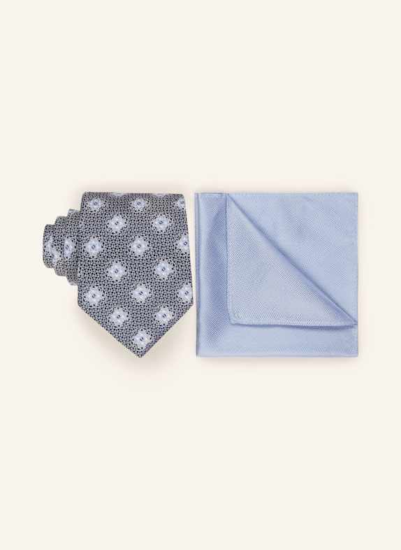 DIGEL Set: Tie and pocket square BLUE