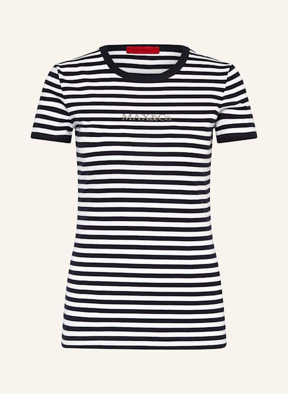 MAX & Co. T-Shirt DUNKELBLAU/ WEISS