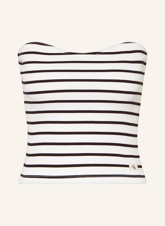 Calvin Klein Jeans Off-shoulder top WHITE/ BLACK
