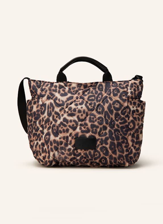 SEIDENFELT Shopper HETTA HELLORANGE/ CREME/ SCHWARZ