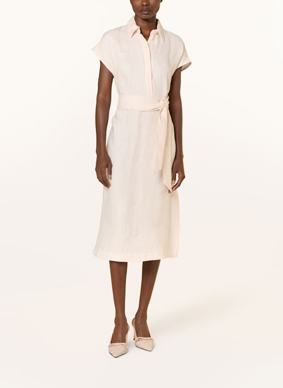 SLY 010 Hemdblusenkleid KAREENA aus Leinen NUDE