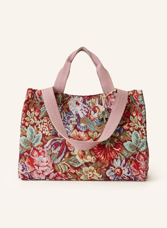 ANOKHI Shopper DARK RED/ LIGHT GREEN/ BLUE