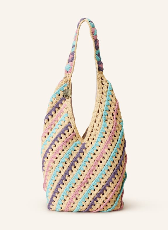 ANOKHI Shopper BEIGE/ ROSA/ TÜRKIS