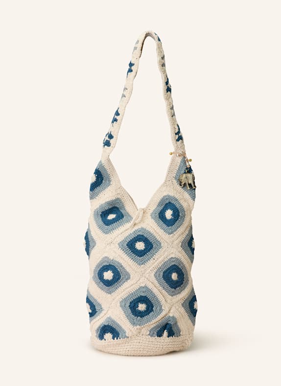 ANOKHI Hobo-Bag HIPPY ECRU/ BLAUGRAU