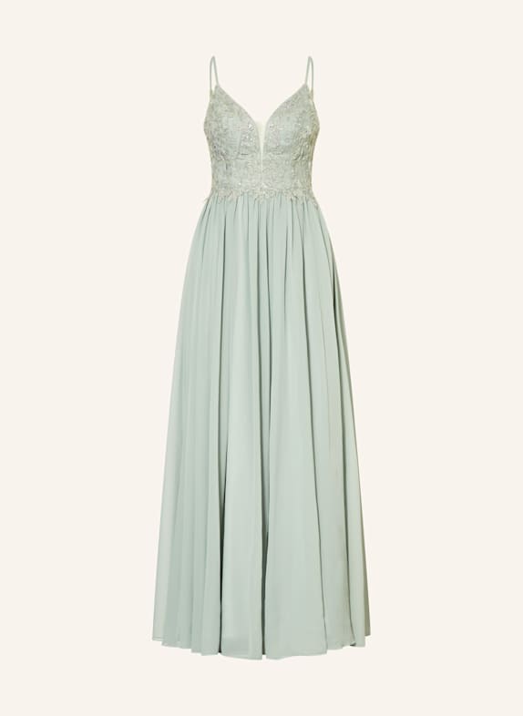 Hey Kyla Abendkleid mit Spitze und Schmuckperlen MINT