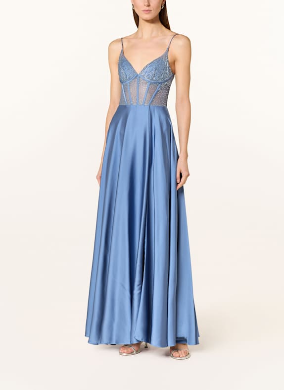 Hey Kyla Abendkleid mit Schmucksteinen BLAU