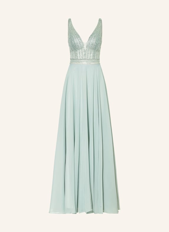 Hey Kyla Abendkleid mit Pailletten und Schmucksteinen MINT