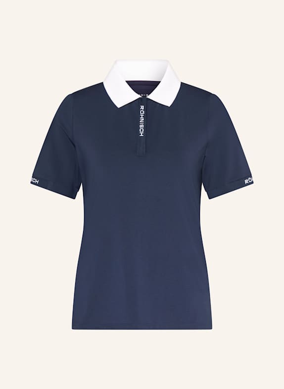 RÖHNISCH Funktions-Poloshirt ABBY DUNKELBLAU/ WEISS