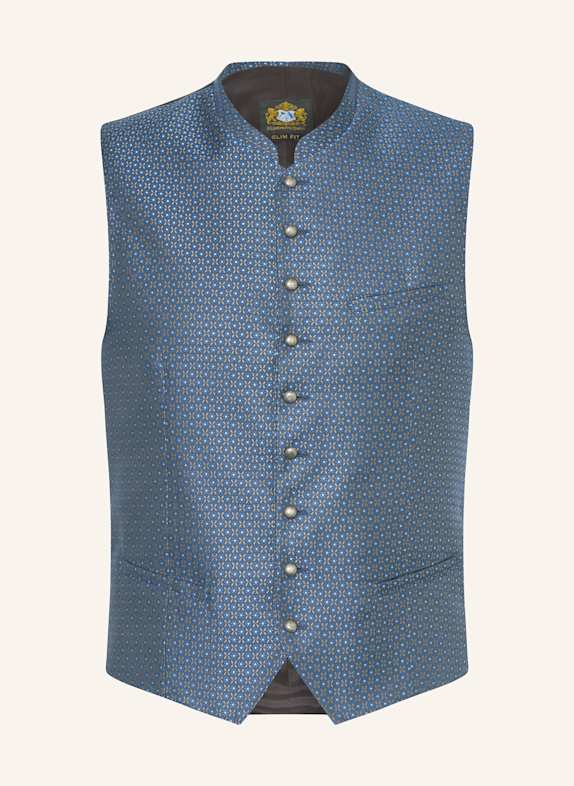 Hammerschmid Trachtenweste EMILIO DUNKELBLAU/ TAUPE/ HELLBLAU