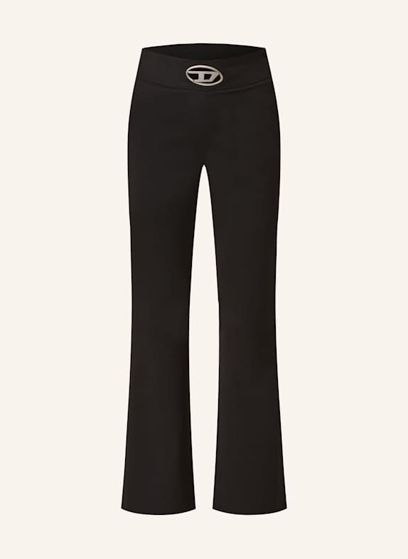 DIESEL Bootcut Hose P-ERSEUS mit Cut-outs SCHWARZ