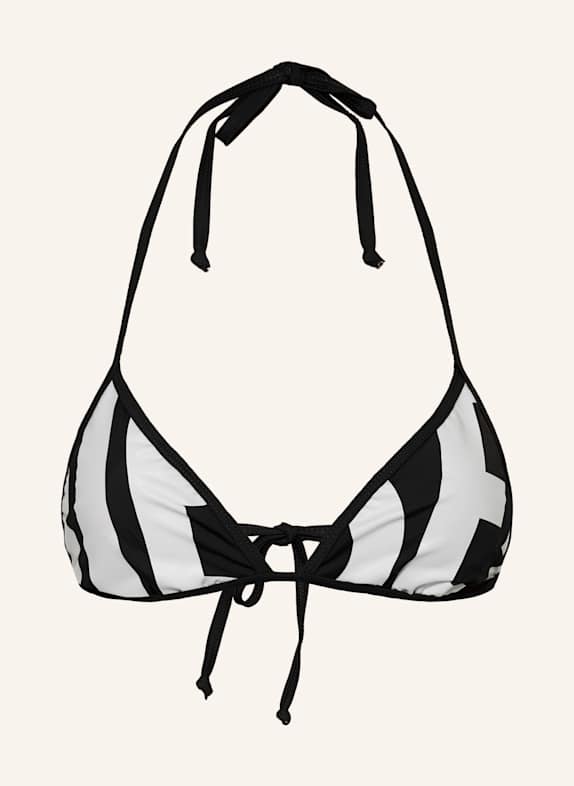 DIESEL Triangel-Bikini-Top BFB-SEES-A SCHWARZ/ WEISS