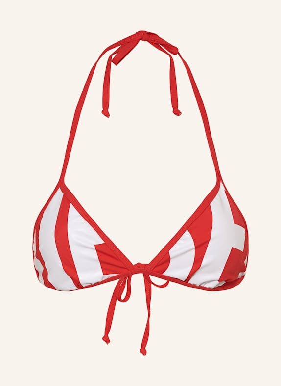 DIESEL Triangel-Bikini-Top BFB-SEES-A ROT/ WEISS