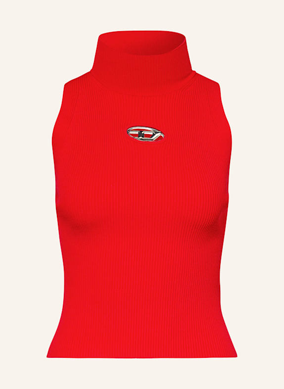DIESEL Top M-ONERVAX-TOP mit Cut-out ROT