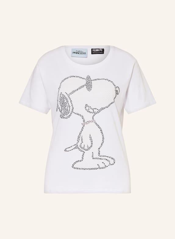 FrogBox T-Shirt mit Schmucksteinen WEISS