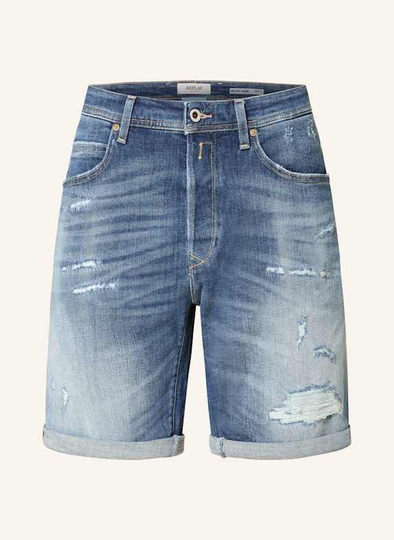 REPLAY Jeansshorts Tapered Fit 009 MEDIUM BLUE
