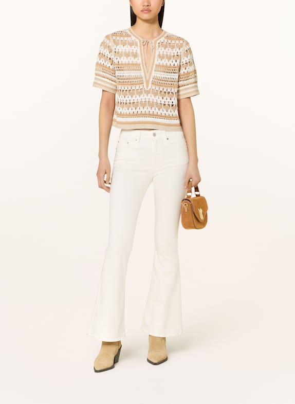 REPLAY gebreide trui WIT / BEIGE
