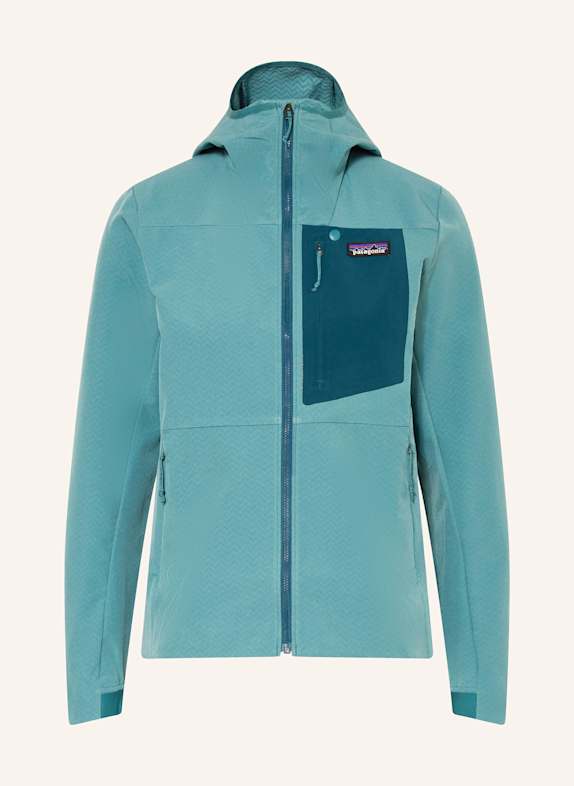 patagonia Outdoor jacket R1® CROSSSTRATA TEAL