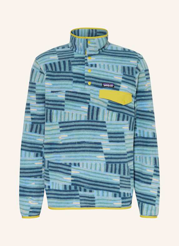 patagonia Fleece sweater SYNCHILLA® SNAP-T® LIGHT BLUE/ GREEN/ TEAL