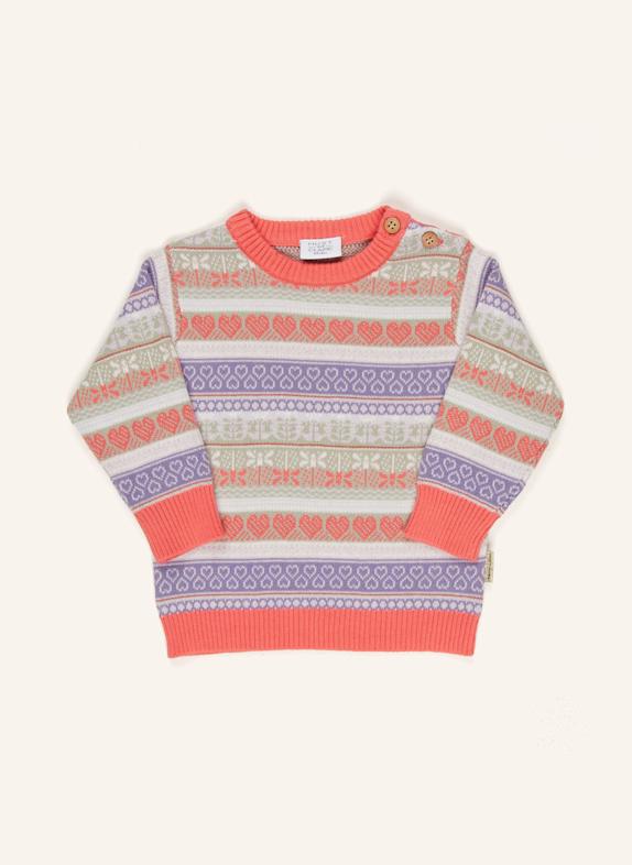 HUST and CLAIRE Strickpullover HCPUSLE ROT/ HELLLILA/ HELLGRÜN