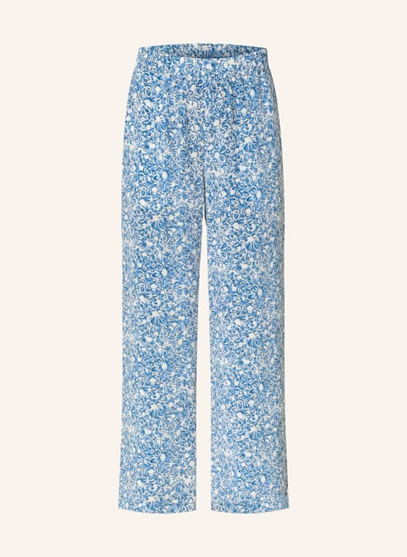 WEEKEND Max Mara 7/8 kalhoty REED MODRÁ/ BÍLÁ